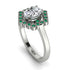 Honeycomb Halo Oval Diamond Ring - Laura No. 18 image 3