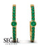 Hoop Emerald Earrings Micro Pave - Ansley No. 19 image 9