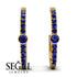 Hoop Sapphire Earrings Micro Pave - Ansley No. 73 image 9