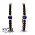 Hoop Sapphire Earrings Micro Pave - Ansley No. 44 image 9