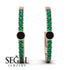 Hoop Black Diamond Earrings Micro Pave - Ansley No. 23 image 2