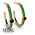 Hoop Black Diamond Earrings Micro Pave - Ansley No. 22 image 2