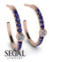 Hoop Diamond Earrings Micro Pave - Ansley No. 62 image 2