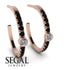 Hoop Diamond Earrings Micro Pave - Ansley No. 32 image 2