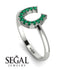Horseshoe Emerald Ring - Malia No. 6 image 2