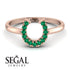 Horseshoe Emerald Ring - Malia No. 5 image 6