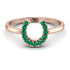 Horseshoe Emerald Ring - Malia No. 5 image 1