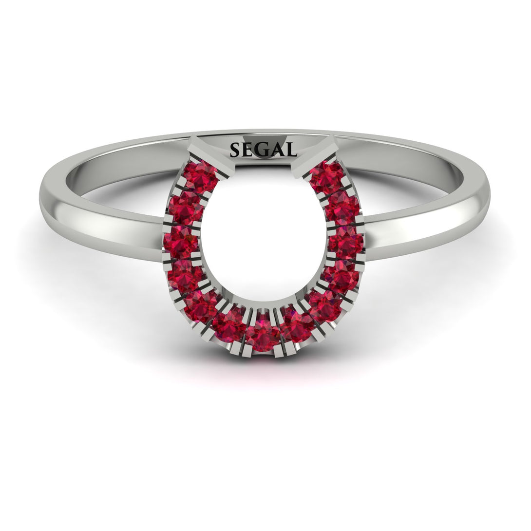 Horseshoe Ruby Ring - Malia No. 12