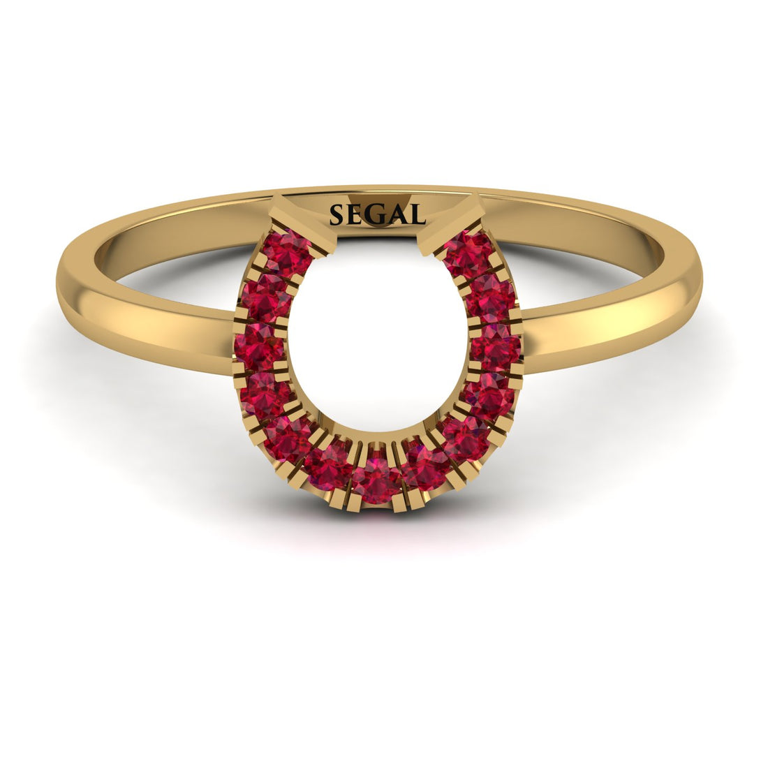 Horseshoe Ruby Ring - Malia No. 10