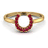 Horseshoe Ruby Ring - Malia No. 10 image 1