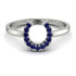 Horseshoe Sapphire Ring - Malia No. 15 image 1