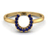 Horseshoe Sapphire Ring - Malia No. 13 image 1