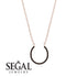 Horseshoe Black Diamond Necklace - Amira No. 8 image 8