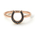 Horseshoe Black Diamond Ring - Malia No. 8 image 9