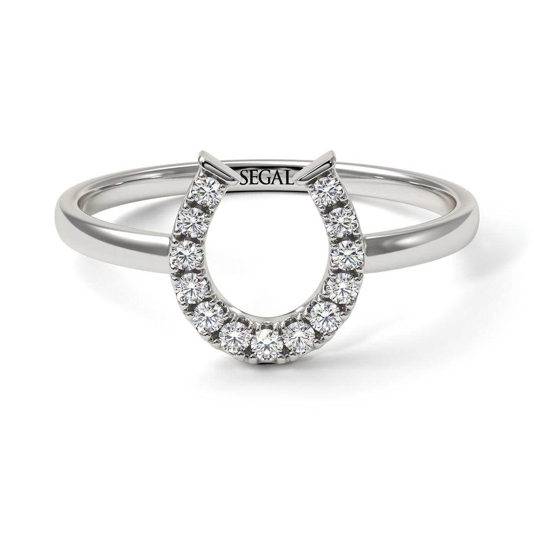 Horseshoe Diamond Ring - Malia No. 3