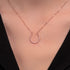 Horseshoe Black Diamond Necklace - Amira No. 8 image 5