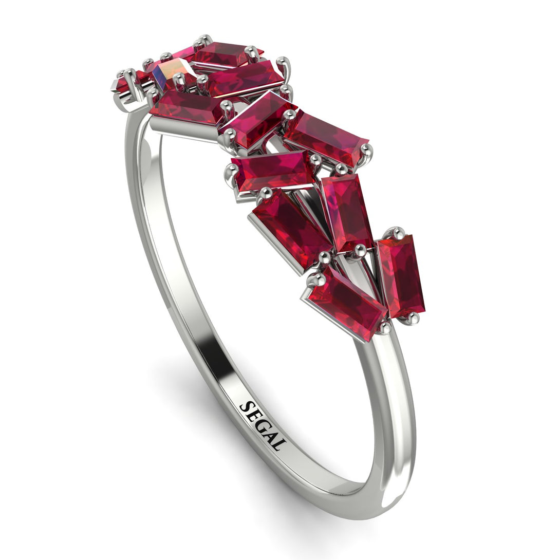 Baguette Ruby Ring Mix - Athena No. 12