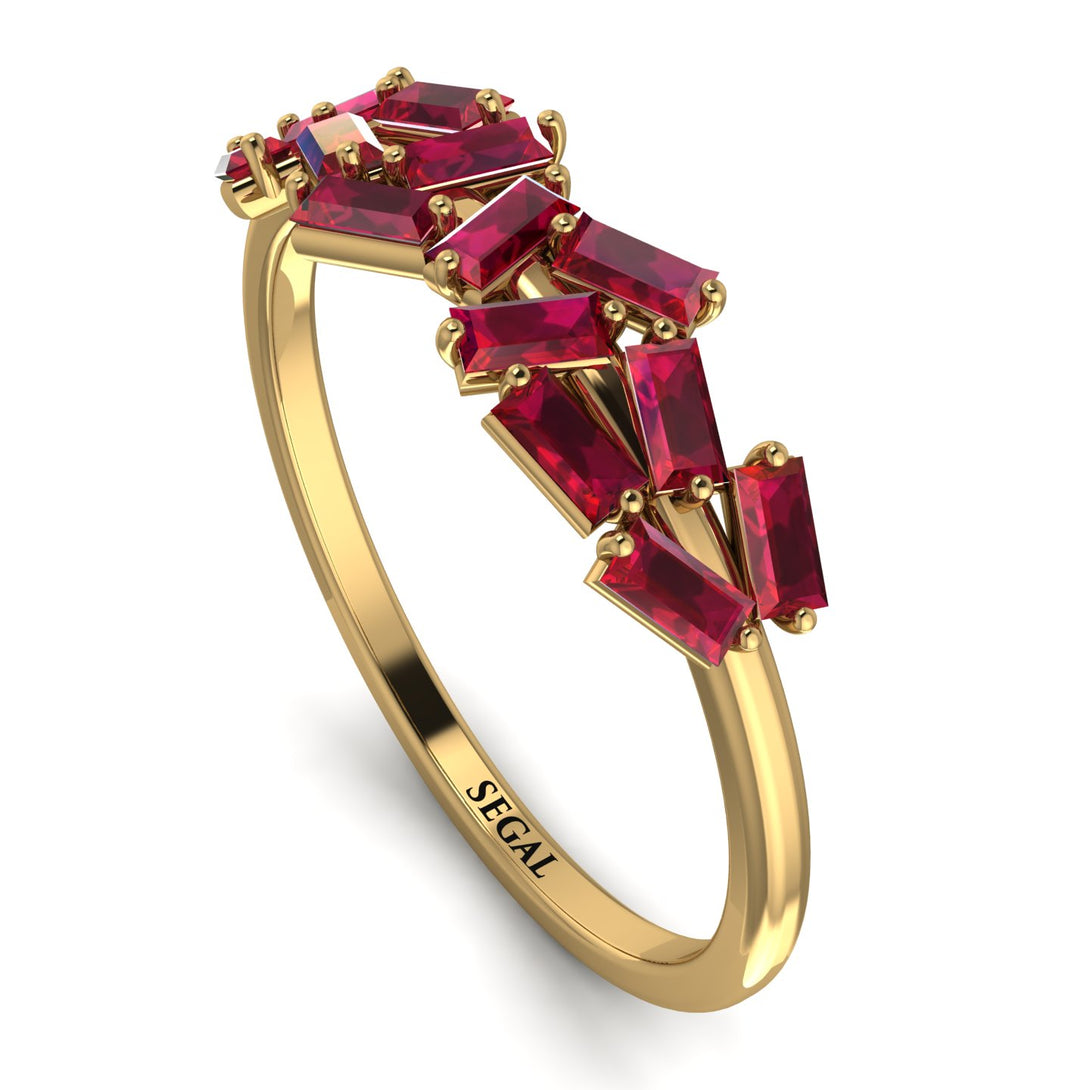 Baguette Ruby Ring Mix - Athena No. 10