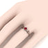 0.25ct Leaf Engagement Ring image 4