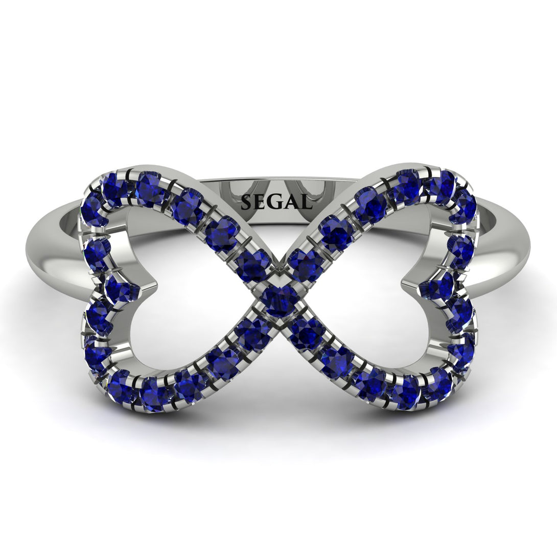 Infinity Heart Sapphire Ring - Blakely No. 15