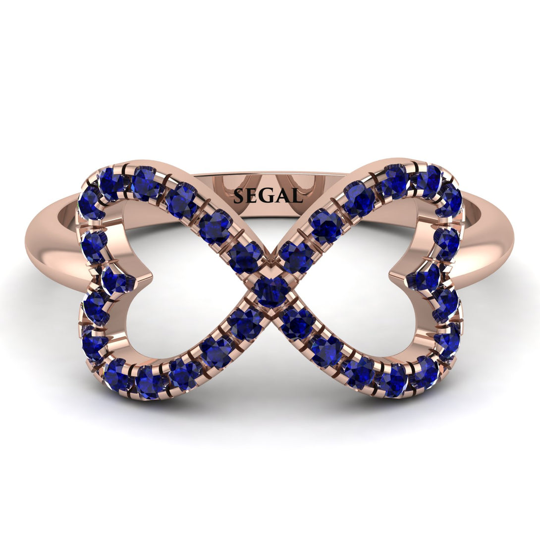 Infinity Heart Sapphire Ring - Blakely No. 14