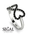 Infinity Heart Black Diamond Ring - Blakely No. 9 image 2
