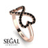 Infinity Heart Black Diamond Ring - Blakely No. 8 image 2