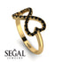 Infinity Heart Black Diamond Ring - Blakely No. 7 image 2