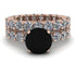 Fancy Black Diamond Bridal Set - Tessa No. 8 image 2
