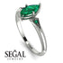 Marquise Emerald Geometrical Engagement Ring - Reese No. 21 image 3