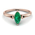 Marquise Emerald Geometrical Engagement Ring - Reese No. 35 image 1