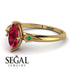 Marquise Ruby Geometrical Engagement Ring - Reese No. 25 image 2