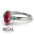 Marquise Ruby Geometrical Engagement Ring - Reese No. 27 image 2