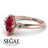 Marquise Ruby Geometrical Engagement Ring - Reese No. 26 image 2
