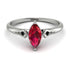Marquise Ruby Geometrical Engagement Ring - Reese No. 42 image 1