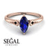Marquise Sapphire Geometrical Engagement Ring - Reese No. 44 image 10