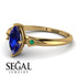 Marquise Sapphire Geometrical Engagement Ring - Reese No. 28 image 2