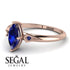 Marquise Sapphire Geometrical Engagement Ring - Reese No. 74 image 2