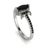 Marquise Cut Black Diamond Pave Ring - Kathleen No. 39 image 1
