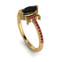Marquise Cut Black Diamond Pave Ring - Kathleen No. 52 image 1