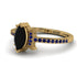 Marquise Cut Black Diamond Pave Ring - Kathleen No. 67 image 3