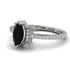 Marquise Cut Black Diamond Pave Ring - Kathleen No. 9 image 3