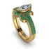 Marquise Cut Diamond Pave Bridal Set - Kathleen No. 16 image 1
