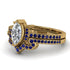 Marquise Cut Diamond Pave Bridal Set - Kathleen No. 61 image 3