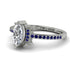 Marquise Cut Diamond Pave Ring - Kathleen No. 63 image 3