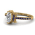 Marquise Cut Diamond Pave Ring - Kathleen No. 61 image 3