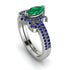 Marquise Cut Emerald Pave Bridal Set - Kathleen No. 66 image 1