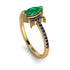 Marquise Cut Emerald Pave Ring - Kathleen No. 64 image 1