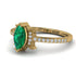 Marquise Cut Emerald Pave Ring - Kathleen No. 4 image 3