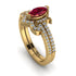 Marquise Cut Ruby Pave Bridal Set - Kathleen No. 10 image 1